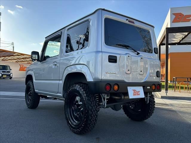 ジムニー XG 禁煙車 5MT 4WD 社外SDナビ フルセグ BT DVD キーレス スペアキー 横滑り防止 チルトステア ヨコハマ製マッドタイヤ サイドカーテンエアB マット プライバシーガラス レベライザー(13枚目)