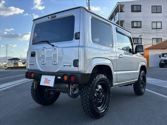 ジムニー XG 禁煙車 5MT 4WD 社外SDナビ フルセグ BT DVD キーレス スペアキー 横滑り防止 チルトステア ヨコハマ製マッドタイヤ サイドカーテンエアB マット プライバシーガラス レベライザー(15枚目)