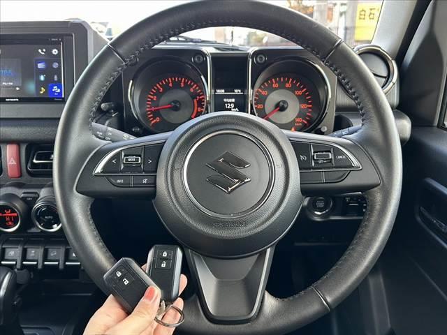 ジムニー XC 禁煙車 中期 4WD AT セーフティサポート Aハイビーム クルコン 社外ディスプレイオーディオ BT ステリモ Aストップ スマートキーX2 ETC ドラレコ オートLED フォグ Pセンサー(4枚目)