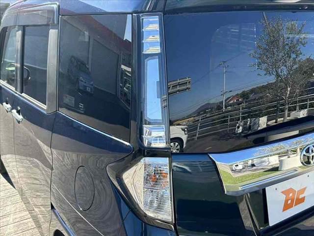 タンク カスタムG 後期 禁煙車 車検整備付 SA3 Aハイビーム コーナーセンサー 両電スラ クルコン 純正9インチナビ フルセグ BT DVD Bカメ ステリモ オートLED スマートキーX2 革巻きステア(33枚目)