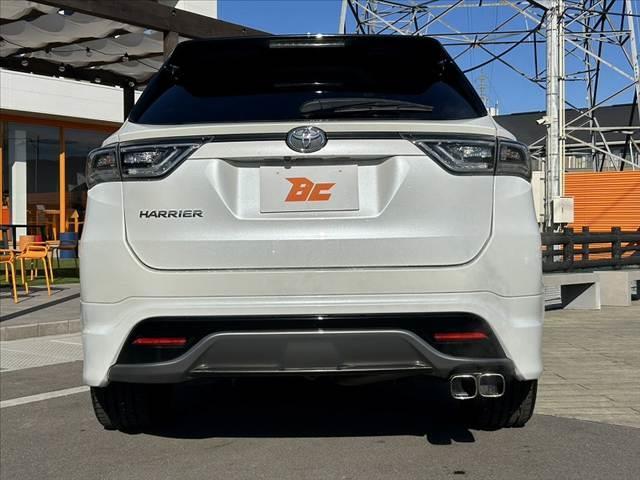 ハリアー エレガンス 禁煙車 車検整備付 モデリスタフルエアロ ナビ フルセグ バックモニター ETC プッシュスタート スマートキー パワーシート 横滑り防止 LEDオートライト BT DVD再生 合皮コンビシート(14枚目)