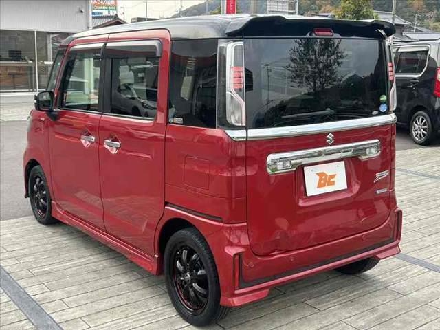 スペーシアカスタム ハイブリッドXS 禁煙車 車検整備付 両電スラ セーフティS クルコン Aハイ Pセンサー 社外8インチナビ フルセグ BT DVD ステリモ ETC FRドラレコ スマートキー ハーフレザー シートヒーター LED(14枚目)