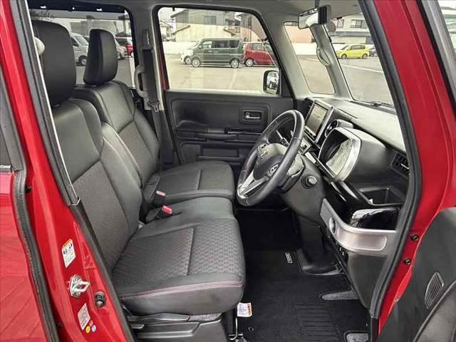 スペーシアカスタム ハイブリッドXS 禁煙車 車検整備付 両電スラ セーフティS クルコン Aハイ Pセンサー 社外8インチナビ フルセグ BT DVD ステリモ ETC FRドラレコ スマートキー ハーフレザー シートヒーター LED(16枚目)