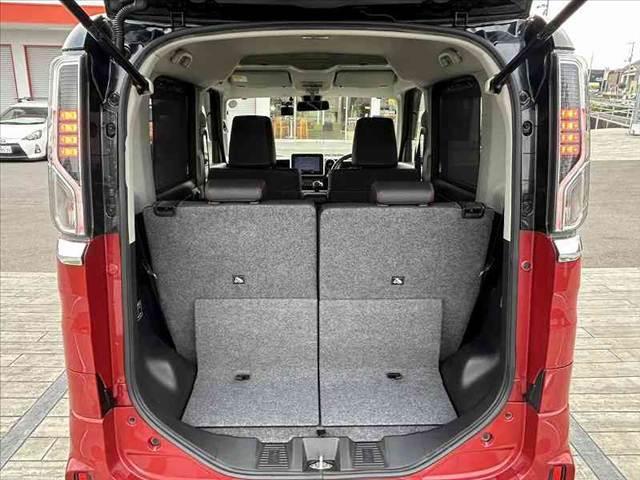 スペーシアカスタム ハイブリッドXS 禁煙車 車検整備付 両電スラ セーフティS クルコン Aハイ Pセンサー 社外8インチナビ フルセグ BT DVD ステリモ ETC FRドラレコ スマートキー ハーフレザー シートヒーター LED(20枚目)