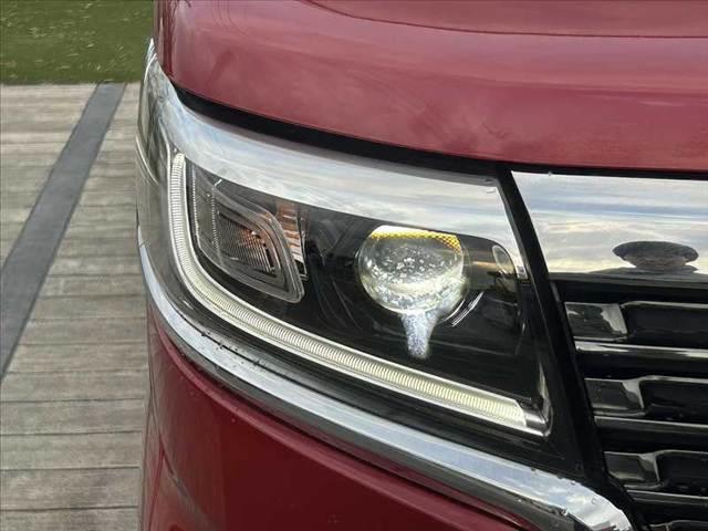 スペーシアカスタム ハイブリッドXS 禁煙車 車検整備付 両電スラ セーフティS クルコン Aハイ Pセンサー 社外8インチナビ フルセグ BT DVD ステリモ ETC FRドラレコ スマートキー ハーフレザー シートヒーター LED(35枚目)