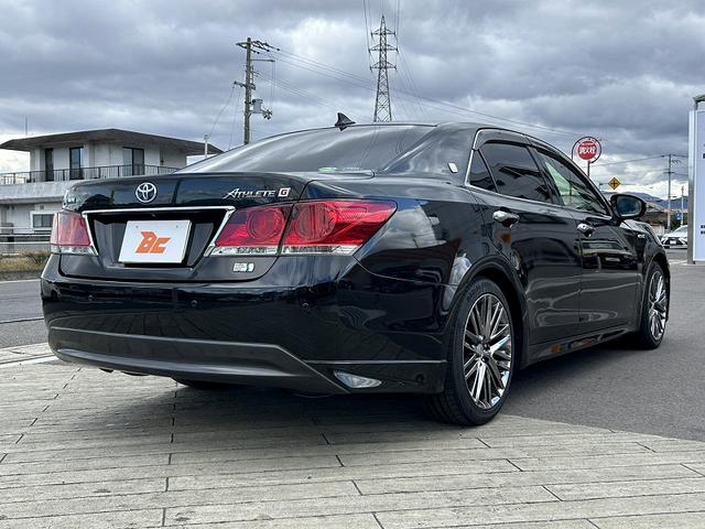 クラウンハイブリッド アスリートG 禁煙車 アドバンストパッケージ OP18インチAW 純正8インチナビ フルセグ BT DVD再生 Bモニター 革シート メモリ機能付Pシート クリアランスソナー レーダークルーズ Rスモークフィルム(12枚目)