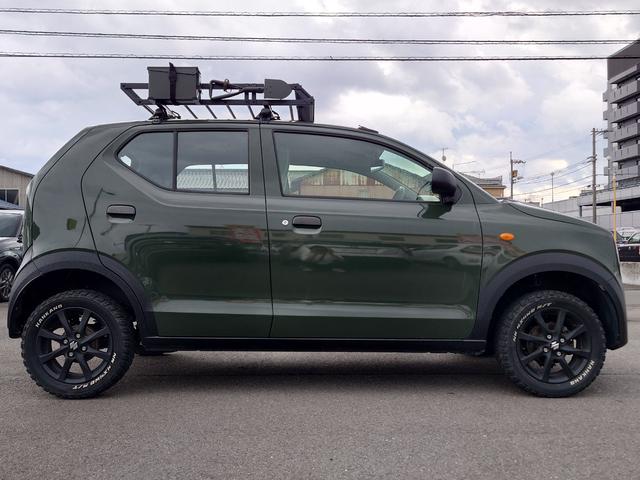 アルト L 全塗装済み リフトアップ ルーフキャリア M/Tタイヤ シートヒーター キーレス 頸部衝撃緩和ヘッドレスト 衝突安全ボディ 盗難防止装置(10枚目)