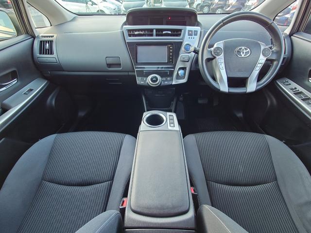 プリウスアルファ Sツーリングセレクション 純正ナビフルセグ バックカメラ スマートキー Bluetooth LEDヘッドライト フォグランプ サイドエアバッグ アイドリングストップ 横滑り防止装置 盗難防止装置(2枚目)