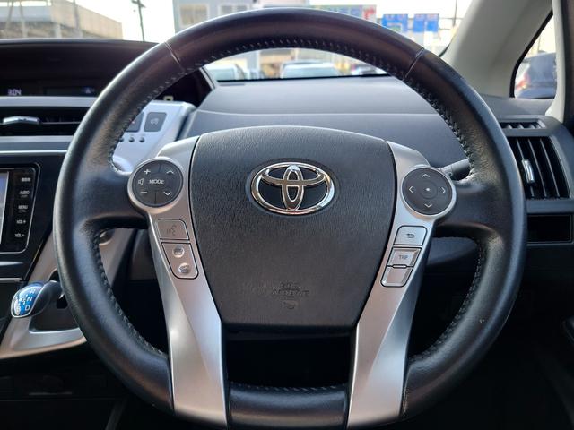 プリウスアルファ Sツーリングセレクション 純正ナビフルセグ バックカメラ スマートキー Bluetooth LEDヘッドライト フォグランプ サイドエアバッグ アイドリングストップ 横滑り防止装置 盗難防止装置(8枚目)