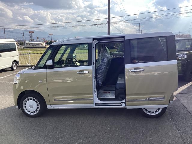 ムーヴキャンバス ストライプスＧ　バックカメラ　両側電動スライドドア　クリアランスソナー　衝突被害軽減システム　オートライト　スマートキー　アイドリングストップ　電動格納ミラー　シートヒーター　ＣＶＴ　盗難防止システム　ＡＢＳ　ＥＳＣ（34枚目）