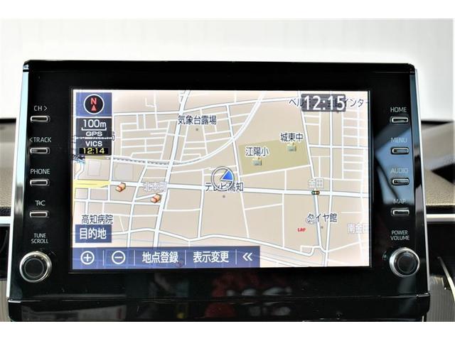 カローラクロス ハイブリッド Z 革シート フルセグ メモリーナビ ミュージックプレイヤー接続可 バックカメラ 衝突被害軽減システム ETC ドラレコ LEDヘッドランプ ワンオーナー 記録簿(8枚目)