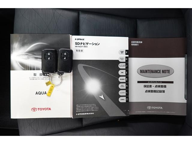 アクア Gブラックソフトレザーセレクション フルセグ メモリーナビ DVD再生 バックカメラ ETC 記録簿(6枚目)