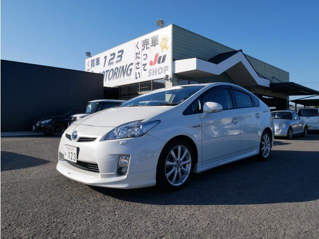 プリウス Ｓツーリングセレクション　モデリスタエアロ　シートカバー　純正ナビ・ＴＶ・バックカメラ　ＥＴＣ　１７インチアルミ　車検整備付き　インテリアパネル　プッシュスタート・スマートキー（23枚目）