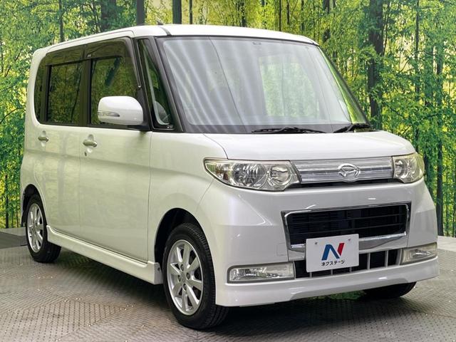 タント カスタムＸ　電動スライド　純正ＳＤナビ　バックカメラ　禁煙車　ドラレコ　スマートキー　ＨＩＤヘッド　オートエアコン　純正１４インチアルミ　ＣＤ　ドアバイザー　フォグライト　地デジ　電動格納ミラー（16枚目）