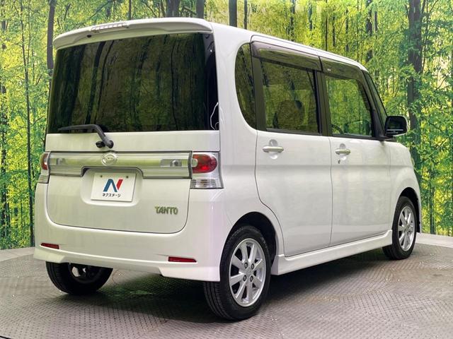タント カスタムＸ　電動スライド　純正ＳＤナビ　バックカメラ　禁煙車　ドラレコ　スマートキー　ＨＩＤヘッド　オートエアコン　純正１４インチアルミ　ＣＤ　ドアバイザー　フォグライト　地デジ　電動格納ミラー（17枚目）