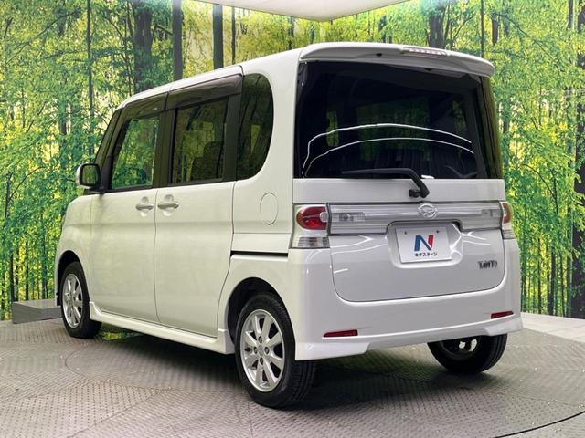 タント カスタムＸ　電動スライド　純正ＳＤナビ　バックカメラ　禁煙車　ドラレコ　スマートキー　ＨＩＤヘッド　オートエアコン　純正１４インチアルミ　ＣＤ　ドアバイザー　フォグライト　地デジ　電動格納ミラー（25枚目）