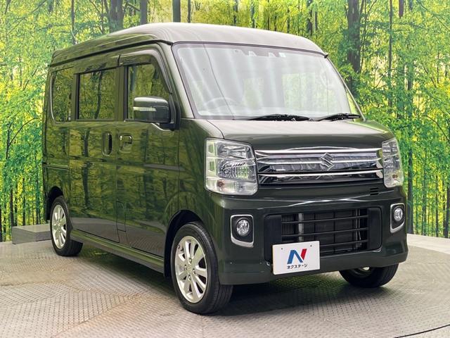 エブリイワゴン PZターボスペシャル 両側電動ドア 純正SDナビ 衝突被害軽減システム 禁煙車 コーナーセンサー スマートキー HIDヘッド ETC オートハイビーム オートライト オートエアコン 純正14インチアルミ(16枚目)