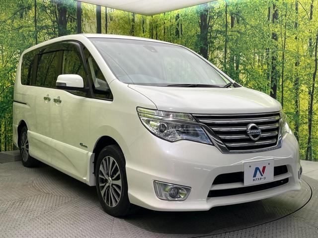 セレナ ハイウェイスターG S-ハイブリッド 禁煙車 両側電動スライドドア フリップダウンモニター 純正8型SDナビ クルーズコントロール バックカメラ エマージェンシーブレーキ ETC フルセグ スマートキー LEDヘッドライト(17枚目)