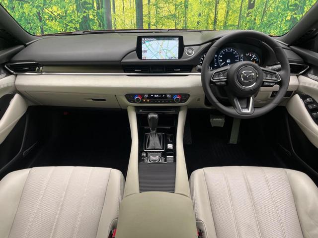 MAZDA6ワゴン 25S Lパッケージ 禁煙車 マツダコネクト8型ナビ スマートシティブレーキサポート LEDヘッドライト レーダークルーズコントロール ホワイトレザーシート シートベンチレーション パワーシート ブラインドスポットモニター(2枚目)
