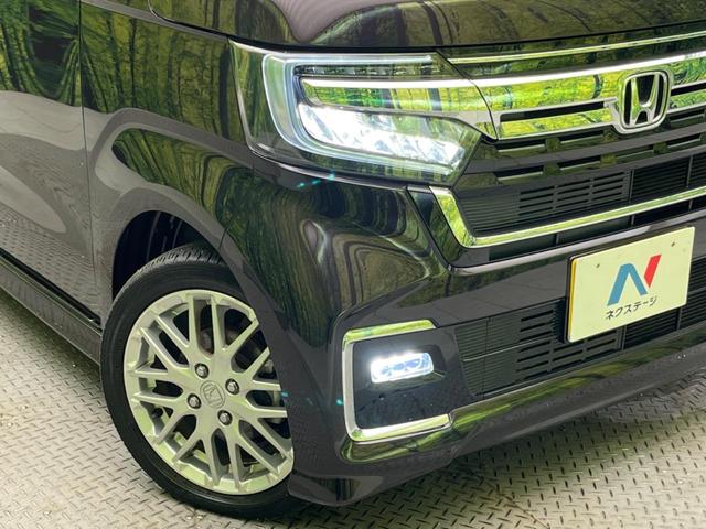 Ｎ－ＢＯＸカスタム Ｌターボ　純正ナビ　両側電動ドア　バックカメラ　衝突被害軽減システム　禁煙車　ハーフレザーシート　ドラレコ　コーナーセンサー　スマートキー　ＬＥＤヘッド　純正１５インチアルミ　オートハイビーム　車線逸脱警報（12枚目）