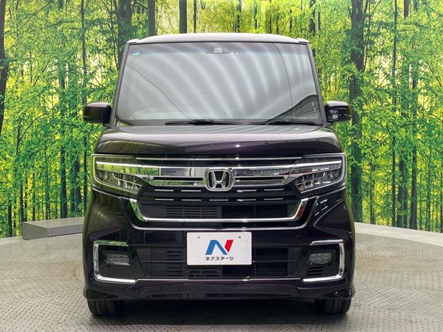 Ｎ－ＢＯＸカスタム Ｌターボ　純正ナビ　両側電動ドア　バックカメラ　衝突被害軽減システム　禁煙車　ハーフレザーシート　ドラレコ　コーナーセンサー　スマートキー　ＬＥＤヘッド　純正１５インチアルミ　オートハイビーム　車線逸脱警報（14枚目）