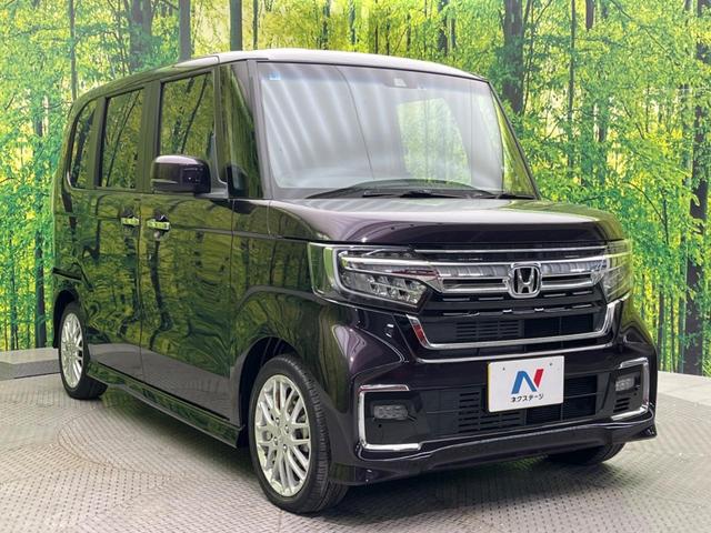 Ｎ－ＢＯＸカスタム Ｌターボ　純正ナビ　両側電動ドア　バックカメラ　衝突被害軽減システム　禁煙車　ハーフレザーシート　ドラレコ　コーナーセンサー　スマートキー　ＬＥＤヘッド　純正１５インチアルミ　オートハイビーム　車線逸脱警報（16枚目）