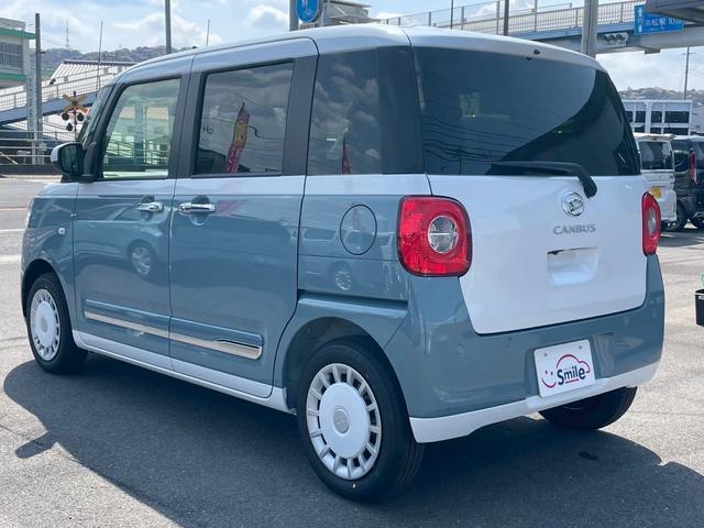 ムーヴキャンバス ストライプスＧ　届け出済未使用車　９インチディスプレイオーディオ　クリアランスソナー　レーンアシスト　バックカメラ　Ｂｌｕｅｔｏｏｔｈ接続　両側電動スライドドア　シートヒーター　オートライト　オートエアコン（18枚目）