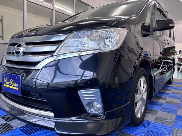 セレナ ハイウェイスター S-ハイブリッド エアロモード ワンタッチ両側電動スライドドア・純正ナビ(HM512D-W)・バックモニター・フルセグTV・DVD再生・Bluetooth・エアロ・ETC・ドラレコ・オートライト・キセノン・革巻ハンドル(35枚目)