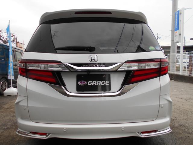 オデッセイ アブソルート　両側電動スライドドア　アルパイン９インチナビＴＶ　フルセグ　ＤＶＤ再生　Ｂｌｕｅｔｏｏｔｈ対応　ＥＴＣ　バックモニター　ＴＥＩＮ車高調　純正１８インチアルミ　ＬＥＤヘッドライト　衝突軽減ブレーキ（6枚目）