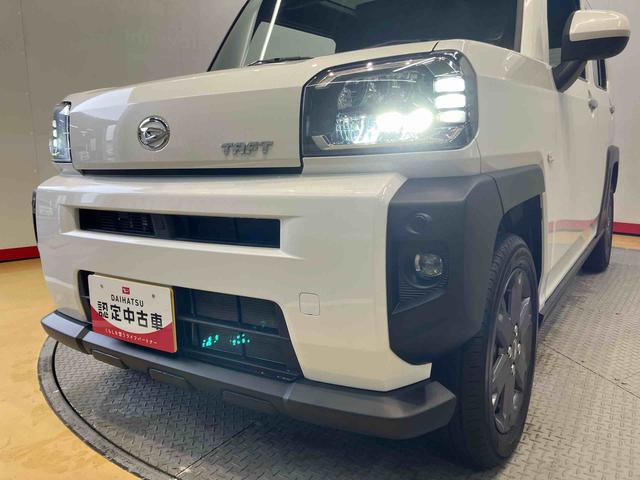 タフト Ｇターボ　後方カメラ　キーフリー　前席シートヒーター　ＬＥＤヘッドライト付　届出済み未使用車（23枚目）