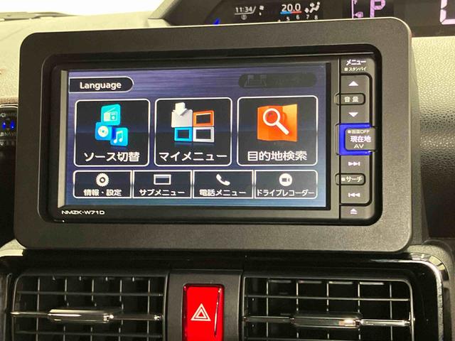 タント カスタムＸ　７インチナビ　ドラレコ　後方カメラ　ＵＳＢ入力端子　Ｂｌｕｅｔｏｏｔｈ接続　前席シートヒーター　キーフリー　衝突被害軽減システム　左右電動スライドドア　クリアランスソナー　ＬＥＤヘッドライト（9枚目）