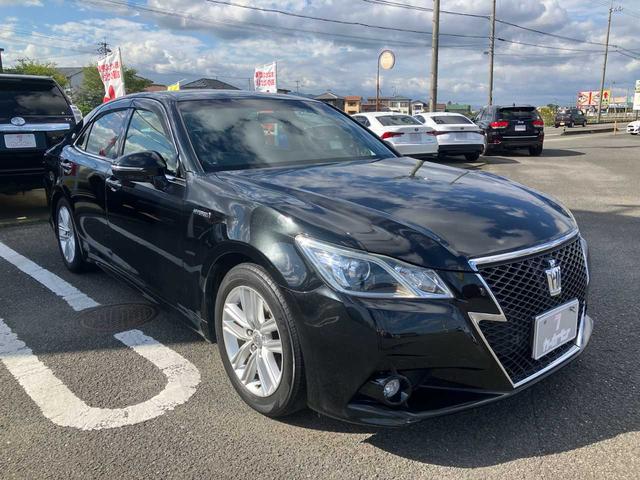 クラウンハイブリッド アスリートS レザーシート/純正HDDナビ/フルセグ/Bluetoothオーディオ/DVD・CD/バックカメラ/シートエアコン/スマートキー2個/純正17インチAW/取扱説明書/ナビ取扱説明書(10枚目)