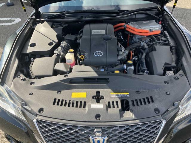 クラウンハイブリッド アスリートS レザーシート/純正HDDナビ/フルセグ/Bluetoothオーディオ/DVD・CD/バックカメラ/シートエアコン/スマートキー2個/純正17インチAW/取扱説明書/ナビ取扱説明書(24枚目)