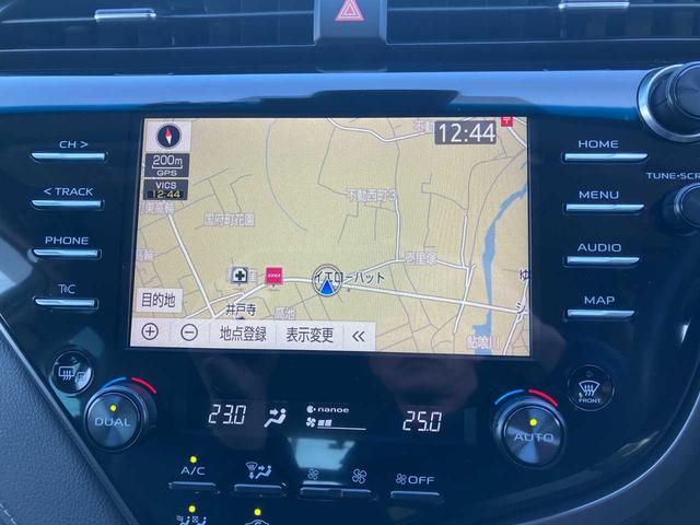 カムリ WSレザーパッケージ ワンオーナー/レザーシート/トヨタセーフティセンス/純正メモリナビ/Bluetoothオーディオ/フルセグ/DVD・CD/ETC/純正18インチAW/取扱説明書/ナビ取扱説明書/キロクボ(7枚目)
