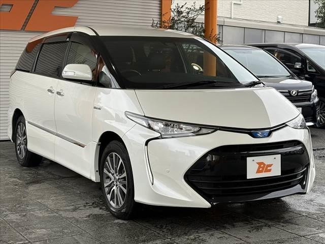 エスティマハイブリッド アエラス　プレミアム－Ｇ　禁煙　後期　４ＷＤ　１０型フルセグナビ　セーフティＳ　両電スラ　ＬＥＤ　Ｐバックドア　Ｐシート　シートヒーター　クルコン　Ｐスタ　Ａライト　Ａハイビーム　Ｐセンサー　ハーフレザー　ＢＴ　スマキーＸ２（10枚目）