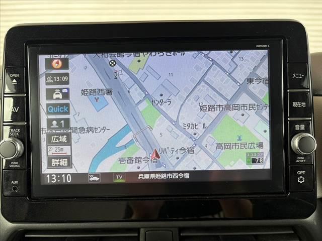 ルークス X 9型ナビ フルセグ 両側電動スライドドア アラウンドビューモニター ヘッドライトレベライザー オートライト Pスタート インテリキー×2 後席パーソナルテーブル USBソケット ロールサンシェード(3枚目)