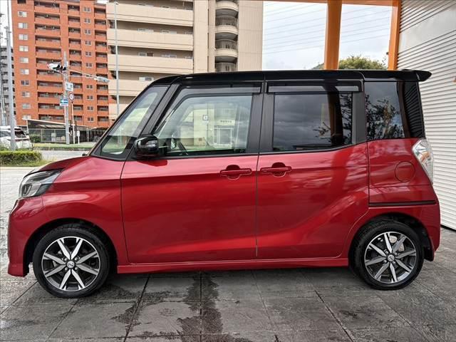 デイズルークス ハイウェイスター Gターボ 車検整備付 禁煙 後期 ツートン フルセグナビ アラビュー エマブレ 両電スラ ETC BT DVD クルコン LED フォグ Aライト Aハイビーム インテリキー Pスタ 革調シートカバー リフター(11枚目)