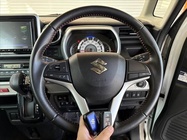 スペーシアカスタム ハイブリッドXS 車検整備付 禁煙 ナビ 地デジ 全方位 セーフティサポート 両電スラ LEDヘッドライト オートライト Pスタート スマートキー×2 Aストップ 障害物センサー 衝突防止 横滑り防止 車線逸脱(7枚目)