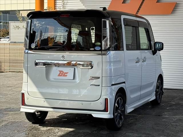 スペーシアカスタム ハイブリッドXS 車検整備付 禁煙 ナビ 地デジ 全方位 セーフティサポート 両電スラ LEDヘッドライト オートライト Pスタート スマートキー×2 Aストップ 障害物センサー 衝突防止 横滑り防止 車線逸脱(13枚目)