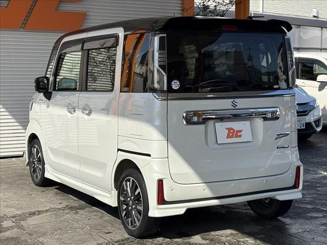 スペーシアカスタム ハイブリッドXS 車検整備付 禁煙 ナビ 地デジ 全方位 セーフティサポート 両電スラ LEDヘッドライト オートライト Pスタート スマートキー×2 Aストップ 障害物センサー 衝突防止 横滑り防止 車線逸脱(15枚目)