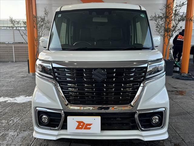 スペーシアカスタム ハイブリッドＸＳ　禁煙車　中期　８インチナビ　全方位　両電スラ　フルセグ　ＢＴ　ＤＶＤ　ＥＴＣ　ステリモ　クルコン　ＨＵＤ　Ａライト　ＬＥＤ　フォグ　ハーフレザー　シートヒーター　ドラレコ　Ｐセンサー　Ａストップ（8枚目）