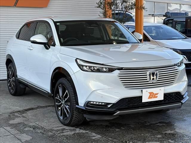 ヴェゼル e:HEV Z 車検整備付 禁煙 9型ナビ 全方位 フルセグ BT ステリモ ETC クルコン Aライト LED フォグ Pバックドア BSM コンビシート シートヒーター シーケンシャル 置充電 純正18インチAW(10枚目)