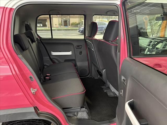 ハスラー G 車検整備付 禁煙 2トーン レーダーブレーキ ナビ DVD BT シートヒーター スマートキー Aストップ 電格ミラー ETC Pスタート 横滑り防止 Pガラス マットバイザー レベライザー(17枚目)