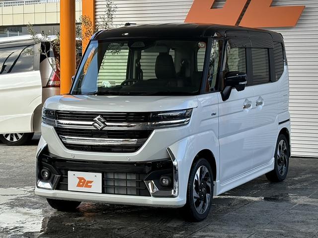 スペーシアカスタム ハイブリッドＸＳターボ　禁煙　９型ナビ　全方位　フルセグ　ツートン　ＢＴ　両電スラ　クルコン　ステリモ　ＨＵＤ　パドルシフト　Ａライト　ＬＥＤ　フォグ　オットマン　シートヒーター　ハーフレザー　マットバイザー　ステアヒーター（8枚目）