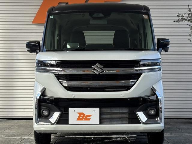 スペーシアカスタム ハイブリッドＸＳターボ　禁煙　９型ナビ　全方位　フルセグ　ツートン　ＢＴ　両電スラ　クルコン　ステリモ　ＨＵＤ　パドルシフト　Ａライト　ＬＥＤ　フォグ　オットマン　シートヒーター　ハーフレザー　マットバイザー　ステアヒーター（9枚目）