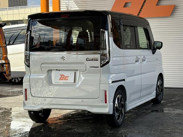 スペーシアカスタム ハイブリッドＸＳターボ　禁煙　９型ナビ　全方位　フルセグ　ツートン　ＢＴ　両電スラ　クルコン　ステリモ　ＨＵＤ　パドルシフト　Ａライト　ＬＥＤ　フォグ　オットマン　シートヒーター　ハーフレザー　マットバイザー　ステアヒーター（13枚目）