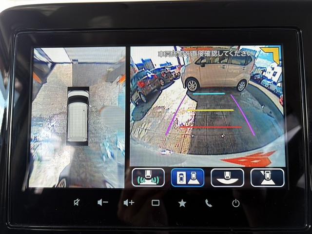 スペーシアカスタム ハイブリッドＸＳターボ　禁煙　９型ナビ　全方位　フルセグ　ツートン　ＢＴ　両電スラ　クルコン　ステリモ　ＨＵＤ　パドルシフト　Ａライト　ＬＥＤ　フォグ　オットマン　シートヒーター　ハーフレザー　マットバイザー　ステアヒーター（24枚目）