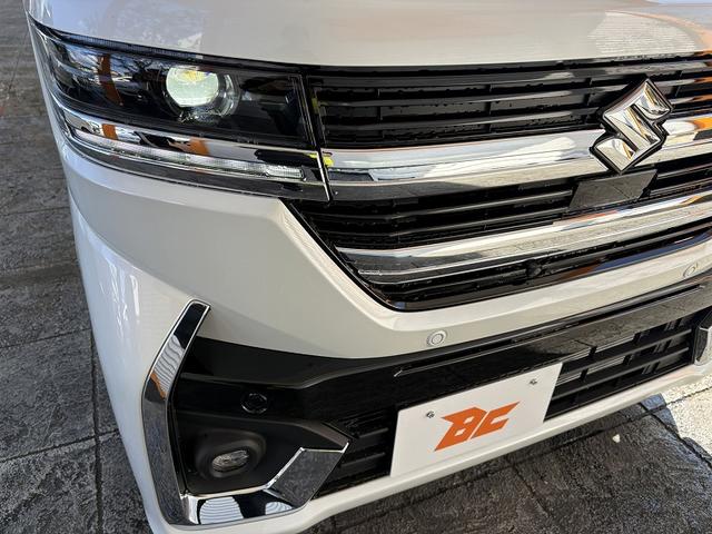 スペーシアカスタム ハイブリッドＸＳターボ　禁煙　９型ナビ　全方位　フルセグ　ツートン　ＢＴ　両電スラ　クルコン　ステリモ　ＨＵＤ　パドルシフト　Ａライト　ＬＥＤ　フォグ　オットマン　シートヒーター　ハーフレザー　マットバイザー　ステアヒーター（44枚目）