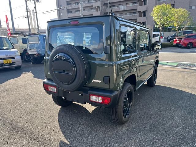 ジムニー ＸＧ　ジャングルグリーン　エアコン　パワステ　パワーウィンドウ　デュアルセンサーブレーキサポート　衝突安全ボディ　セーフティサポート　４ＷＤ（5枚目）