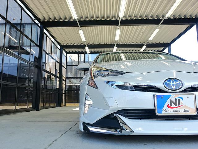 プリウス Ｓセーフティプラス　ＴＳＳ・新品車高調・新品１９ＡＷ・新品タイヤ・新品黒革調シートカバー・フルエアロ・クリアランスソナー・純正７型ナビ・ブルートゥース・フルセグＴＶ・バックカメラ・クルーズコントロール・ＨＵＤ・ドラレコ・（40枚目）